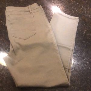 Olive green skinny jeans